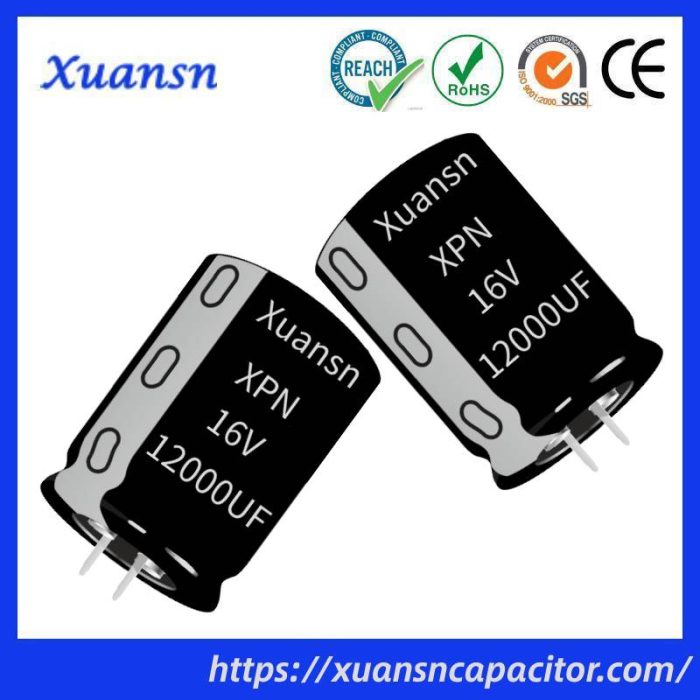 Snap in capacitor 12000uf 16v