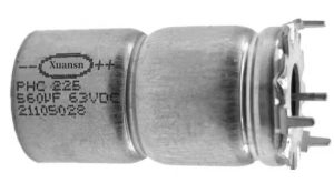 Axial lead aluminum electrolytic capacitor