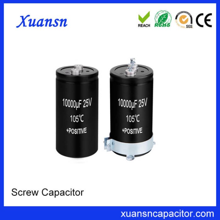 Screw Electrolytic Capacitor 25V 10000uf China Manufacturer