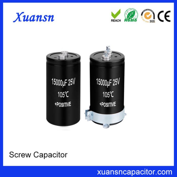 XUANSN Screw Electrolytic Capacitor 25V 15000uf