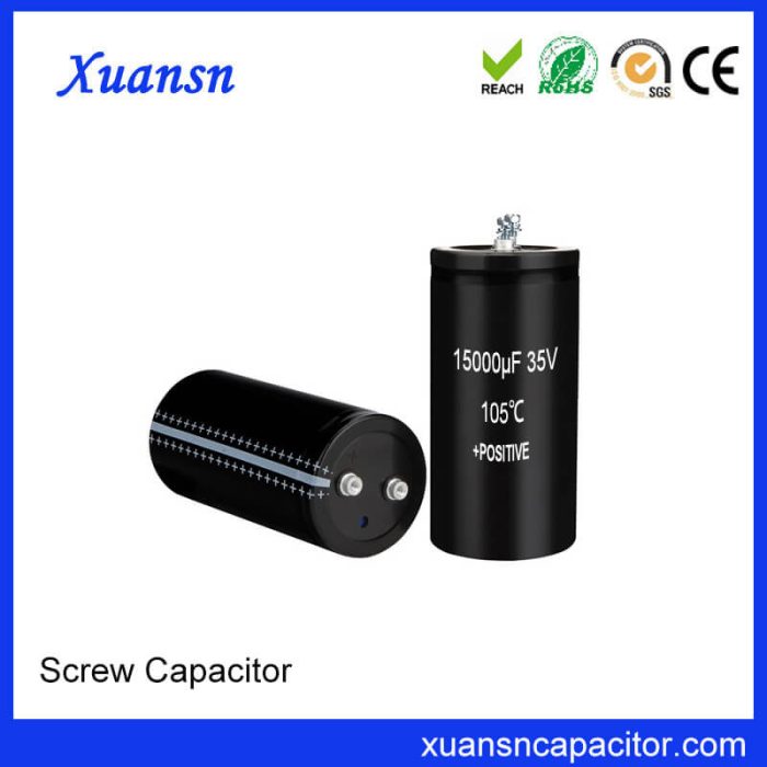Screw Electrolytic Capacitor 35V 15000uf Manufacturing
