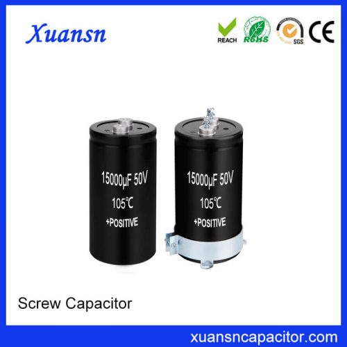 Industrial Grade Screw Electrolytic Capacitor 50V 15000uf