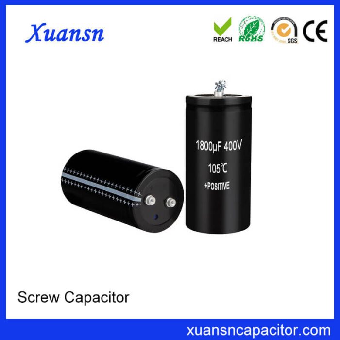 Screw Electrolytic Capacitor 400V 1800uf Manufacturing Factory