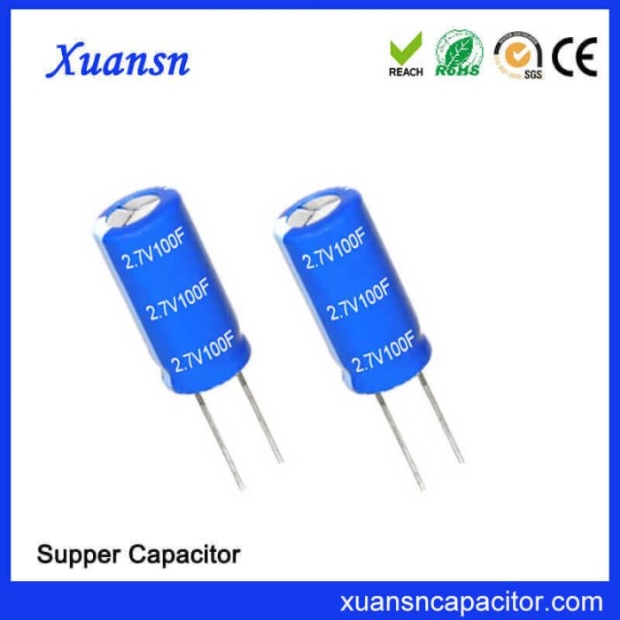 Super Capacitor 2.7V 100F Manufactured