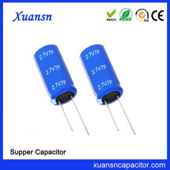 Industrial Grade Super Capacitor 2.7V 7F Supplier