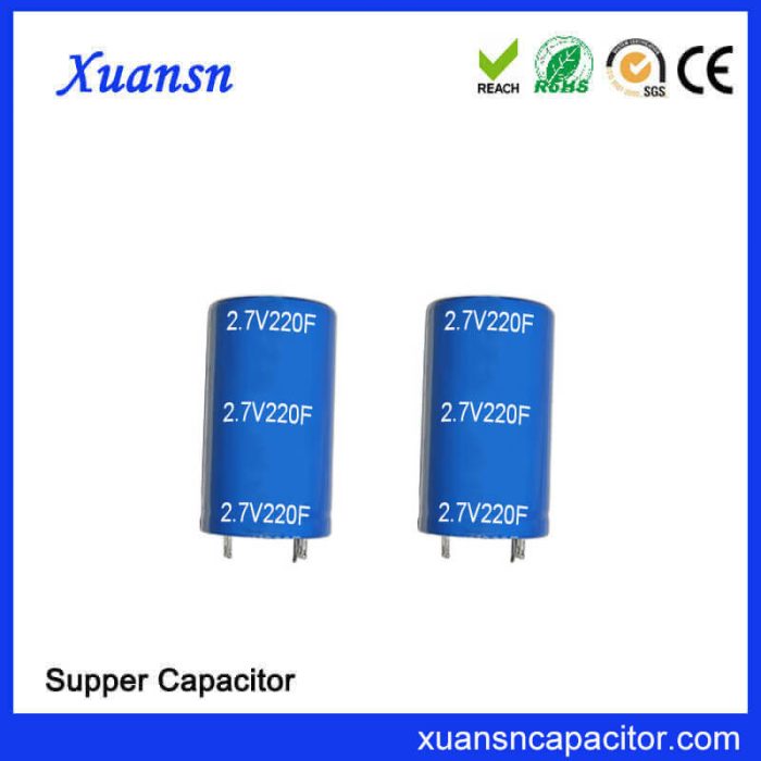 Super Capacitor 2.7V 220F Manufacturing Supplier