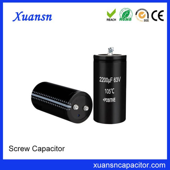Screw Electrolytic Capacitor 63V 2200uf Manufacturing Suppliers