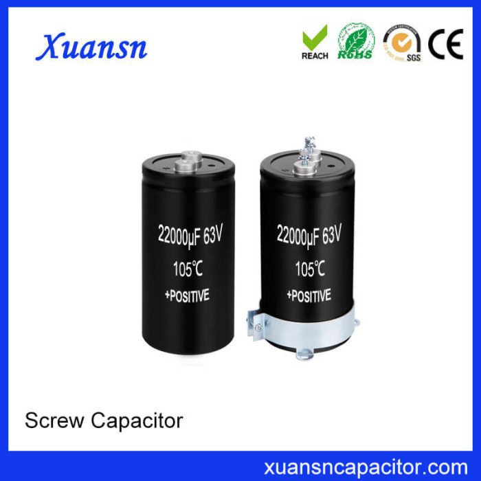 Hot Selling Screw Electrolytic Capacitor 63V 22000uf