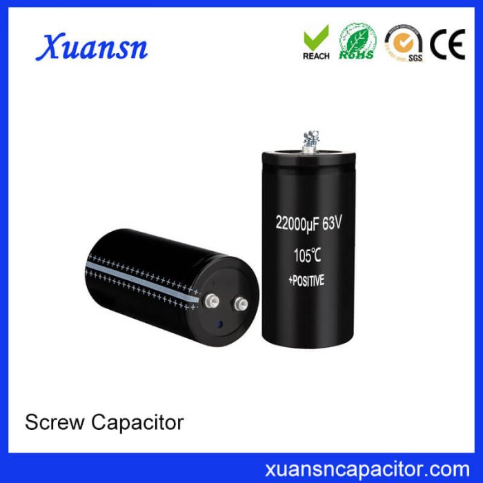 Screw Electrolytic Capacitor 63V 22000uf Production Supplier