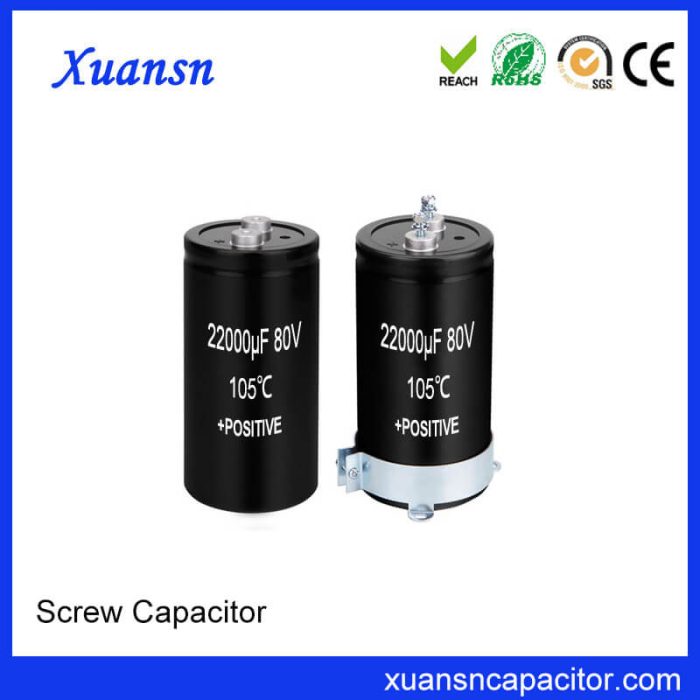 High Quality Screw Electrolytic Capacitor 80V 22000uf
