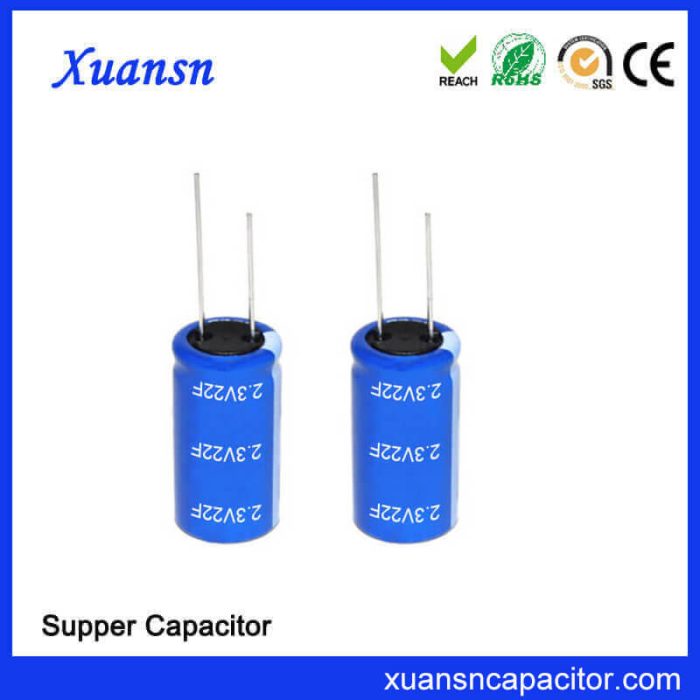Super Capacitor 2.3V 22F China Manufacturer