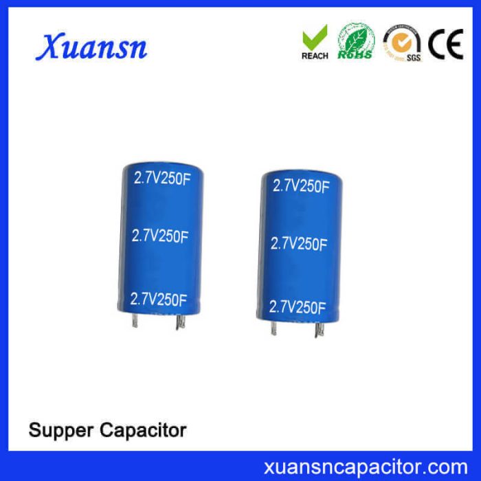 Super Capacitor 2.7V 250F China Supplier