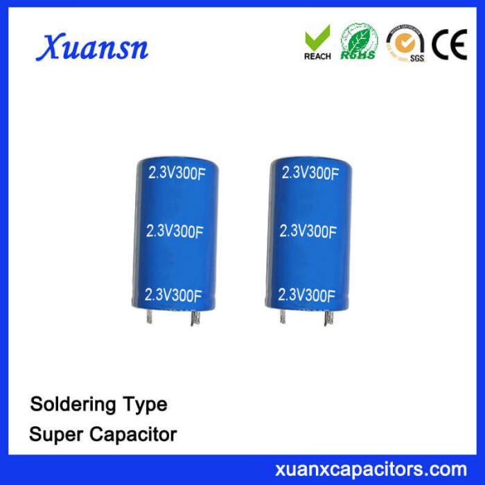 Super Capacitor 2.3V 300F Manufacturing Enterprise