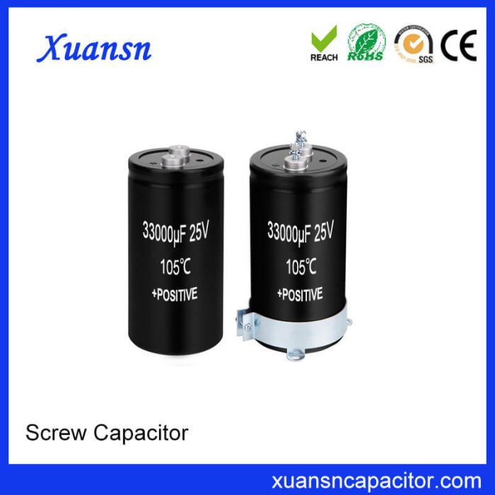 Screw Electrolytic Capacitor 25V 33000uf Manufacture Wholesale