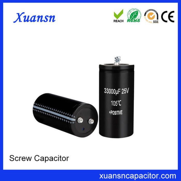 Screw Electrolytic Capacitor 25V 33000uf Production Company