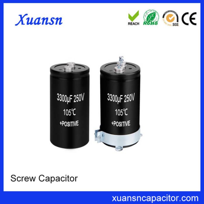 Screw Electrolytic Capacitor 250V 3300uf Production