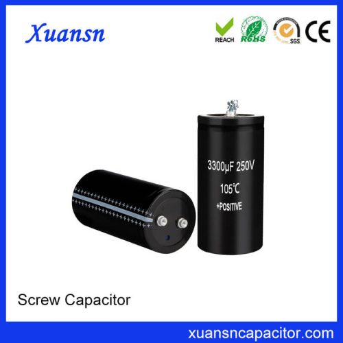 Screw Electrolytic Capacitor 250V 3300uf Manufacturer Factory