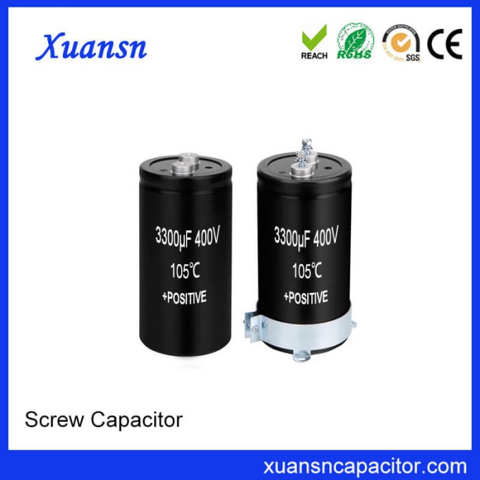 Screw Electrolytic Capacitor 400V 3300uf Manufactured