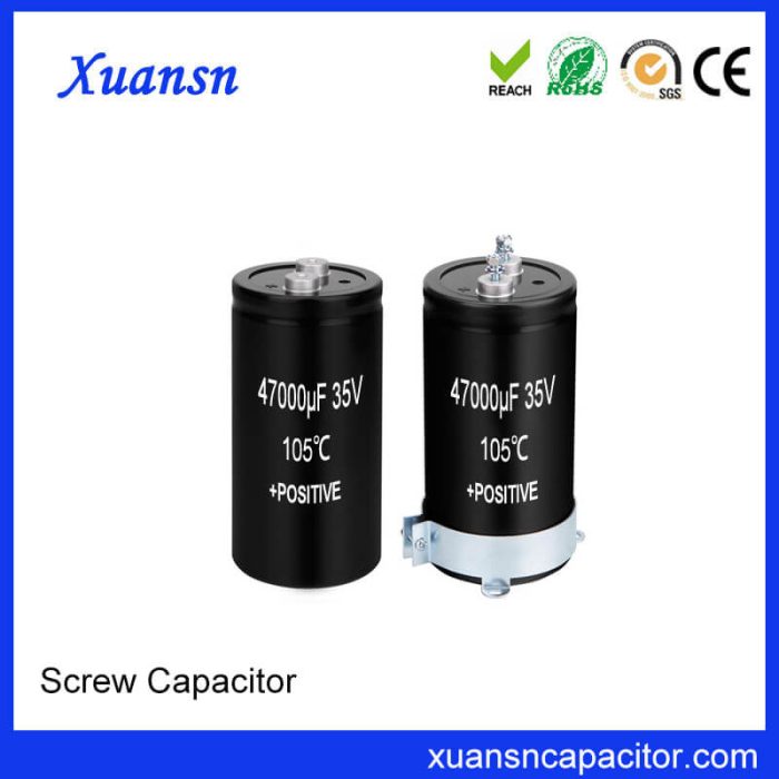 Screw Electrolytic Capacitor 35V 47000uf Production Wholesale