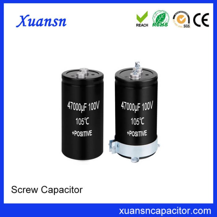 Screw Electrolytic Capacitor 100V 47000uf Production Vendor
