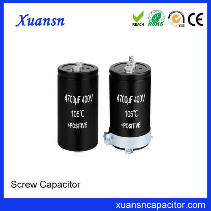 Screw Electrolytic Capacitor 400V 4700uf Production Supplier