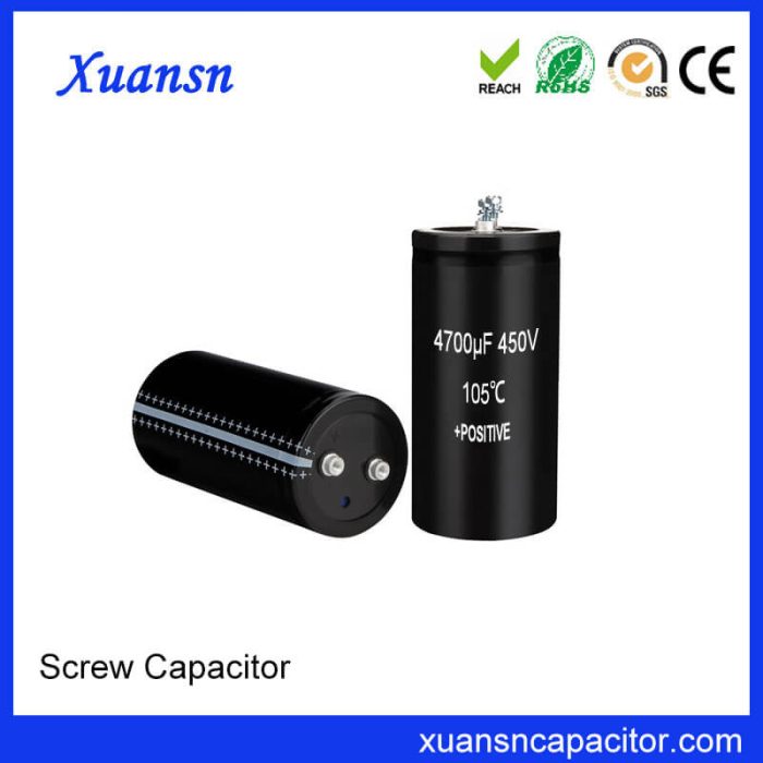 Screw Electrolytic Capacitor 450V 4700uf Best Selling