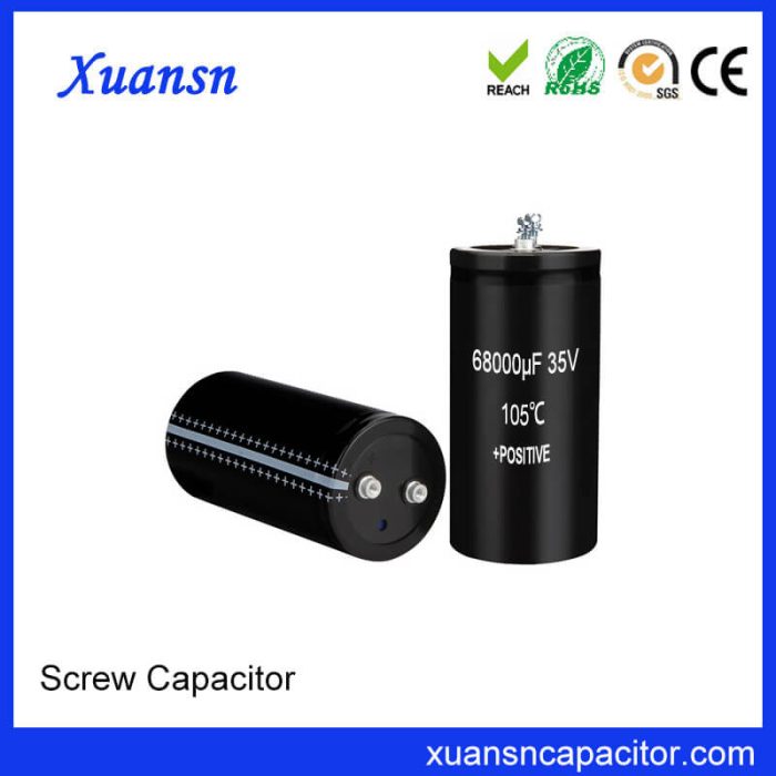 Screw Electrolytic Capacitor 35V 6800uf High Quality