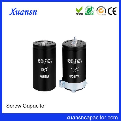 Screw Electrolytic Capacitor 63V 6800uf Production Factory