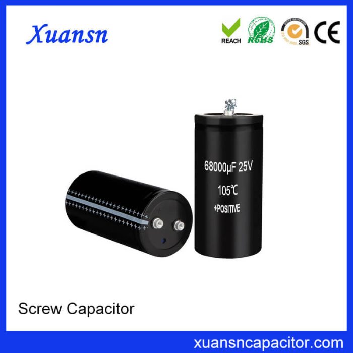 Best Screw Electrolytic Capacitor Manufacturers 25V 68000uf