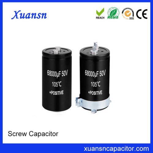 Screw Electrolytic Capacitor 50V 68000uf Manufactured Factory