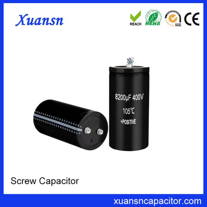 Screw Electrolytic Capacitor 400V 8200uf Supplier