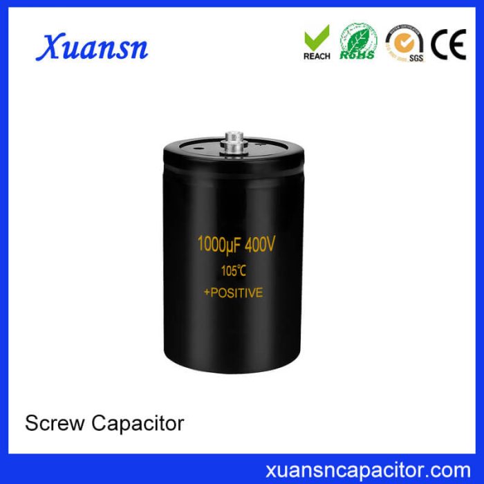 Screw Terminal Capacitor 400V 1000uf Manufacturing Supplier