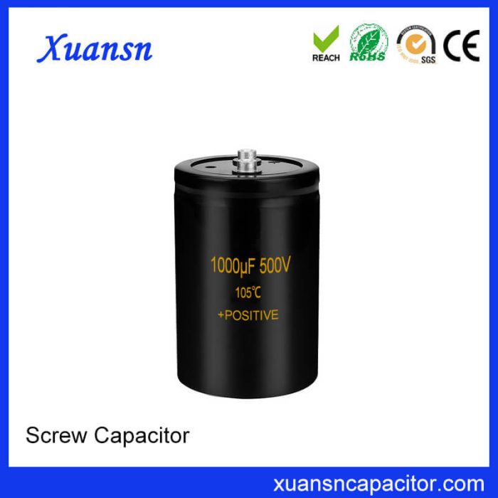 Screw Terminal Capacitor 500V 1000uf Production Supplier