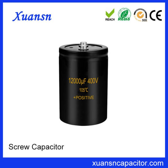 Screw Electrolytic Capacitor 400V 12000uf China Manufacturer