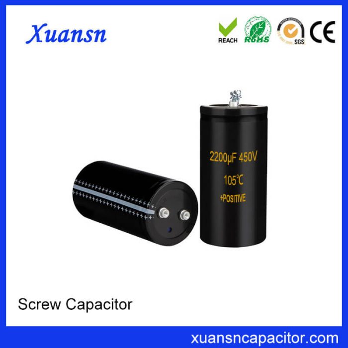 Screw Electrolytic Capacitor 450V 2200uf Factory