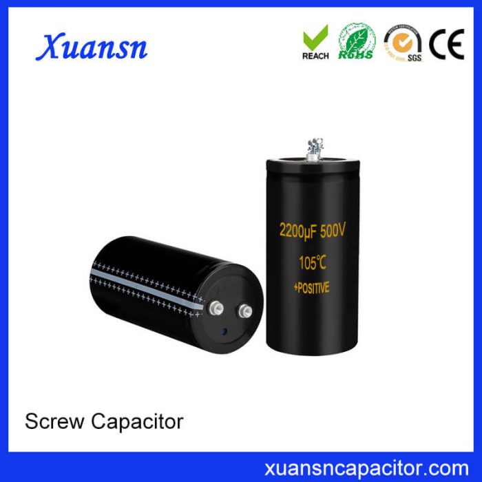 Screw Electrolytic Capacitor 500V 2200uf Manufacture