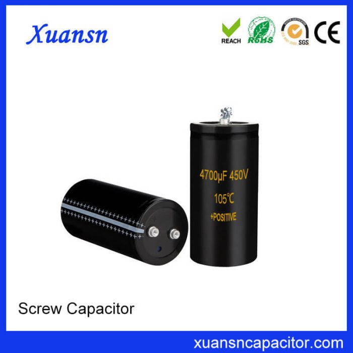 Screw Electrolytic Capacitor 450V 4700uf Manufacturing