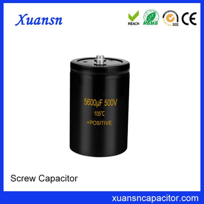 Screw Electrolytic Capacitor 500V 5600uf China Supplier