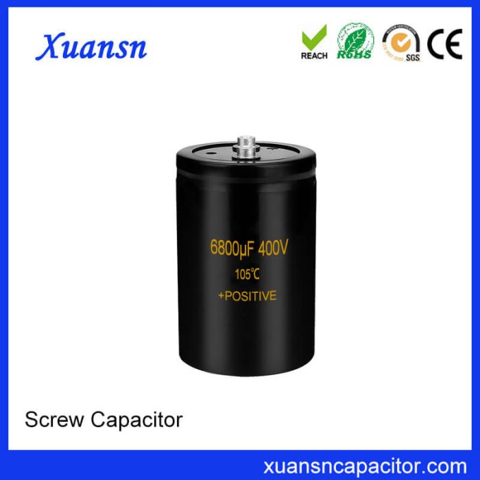 Screw Electrolytic Capacitor 400V 6800uf Production Supplier