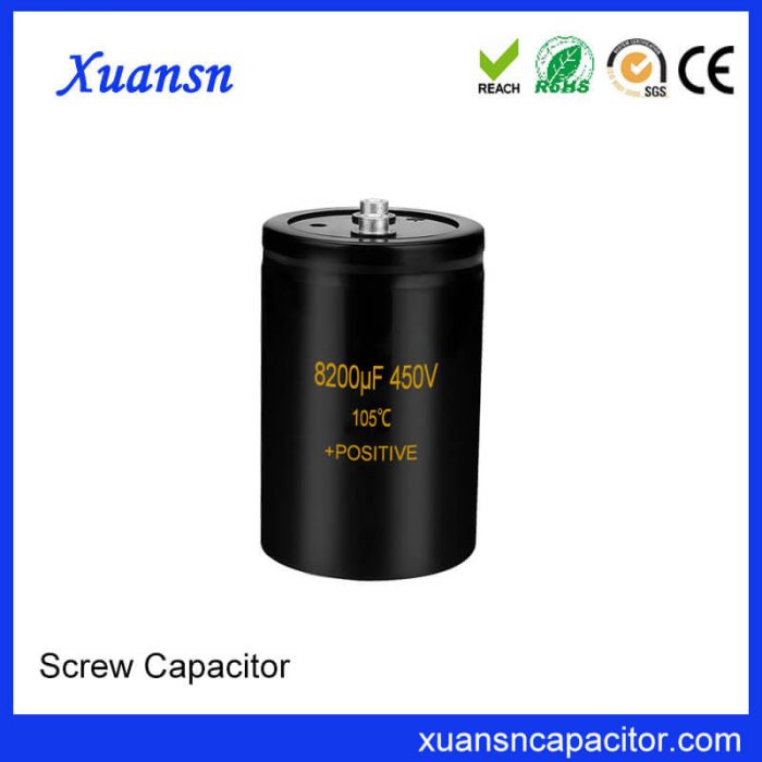 Screw Electrolytic Capacitor 450V 8200uf Production Enterprise