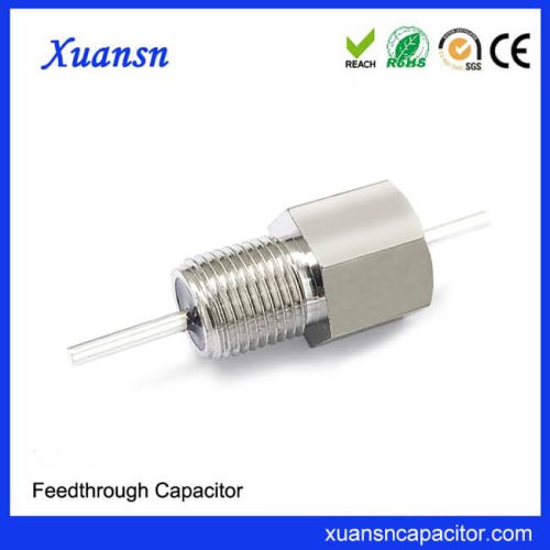 Industrial Grade Feed Through Capacitor 250V 100PF