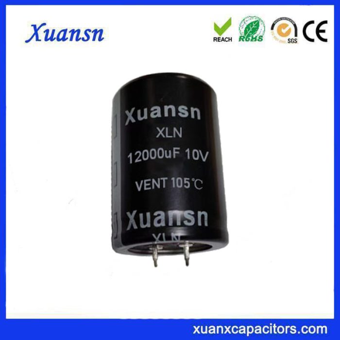 Low leakage Snap-In capacitor 12000uF